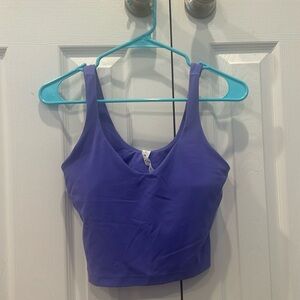 LULULEMON purple align cropped tank top